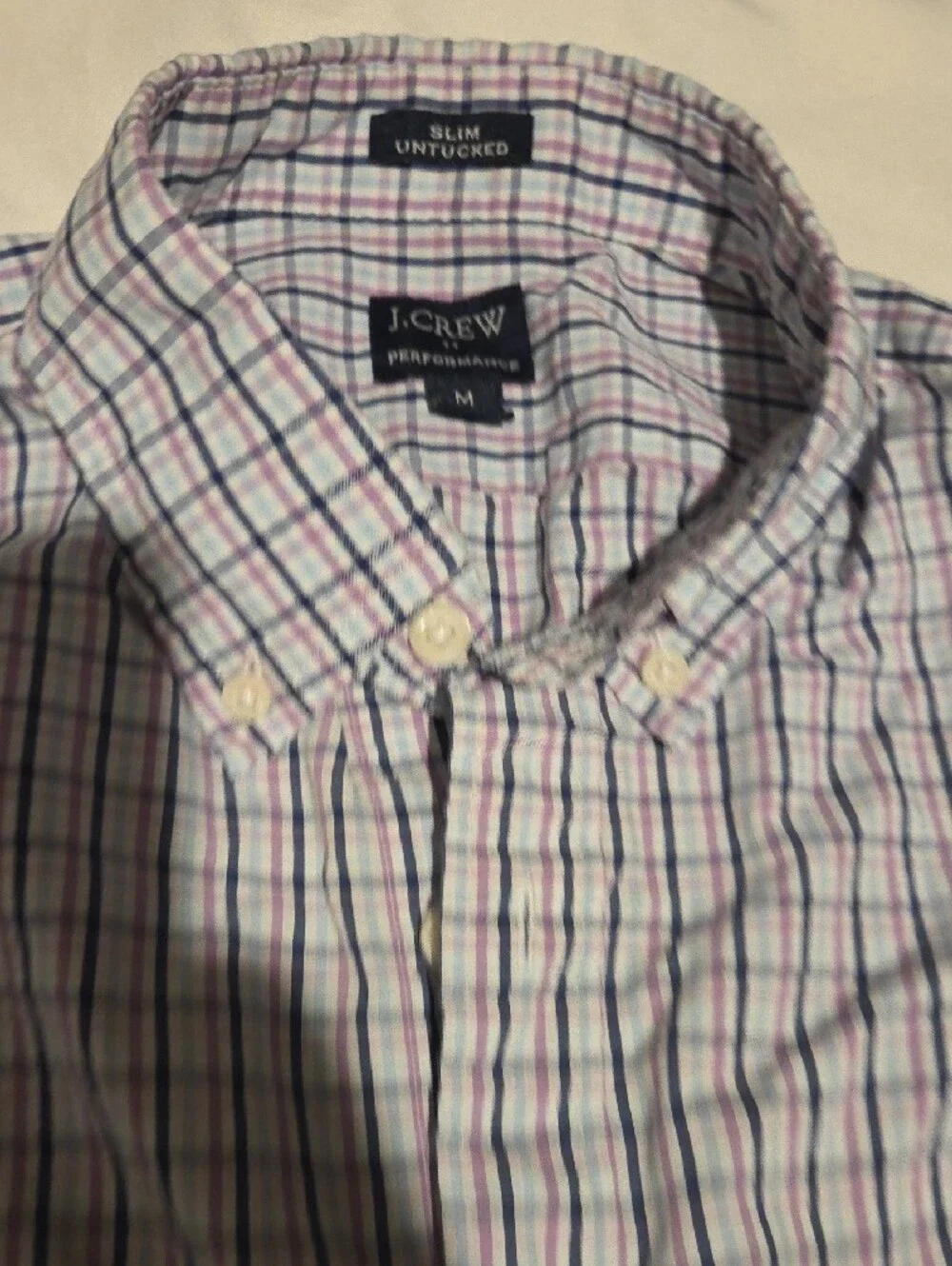 J. Crew collar measurements check